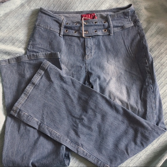 Y.o.y.o vintage pinstripe flare pants - Picture 3 of 4